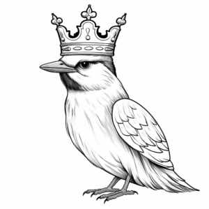 King of Winter: The Kingfisher Coloring Pages 2