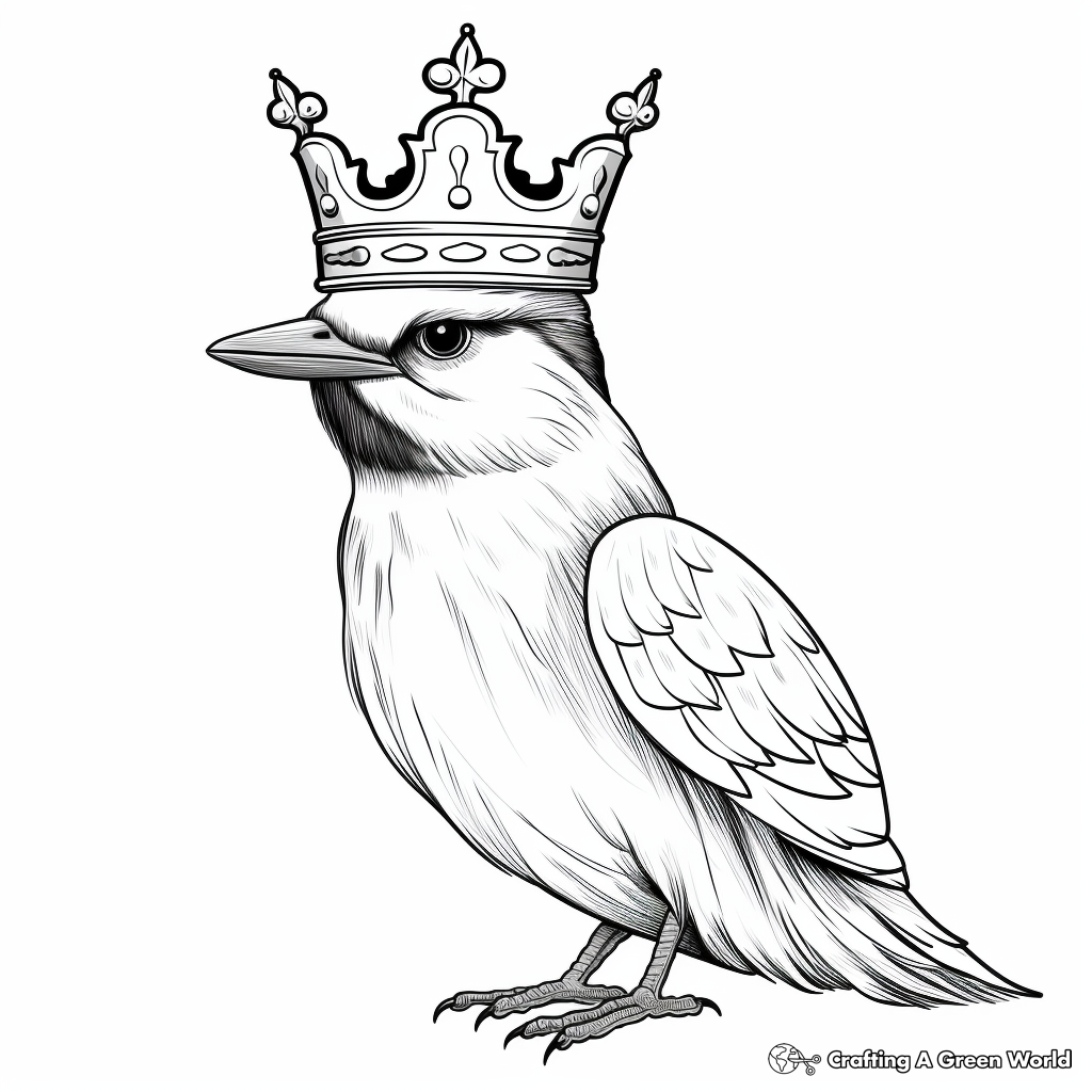 King of Winter: The Kingfisher Coloring Pages 2