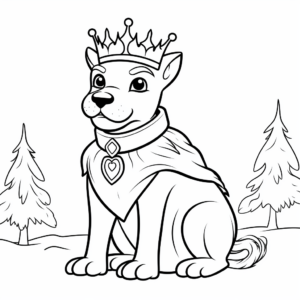 King of Winter: The Kingfisher Coloring Pages 4
