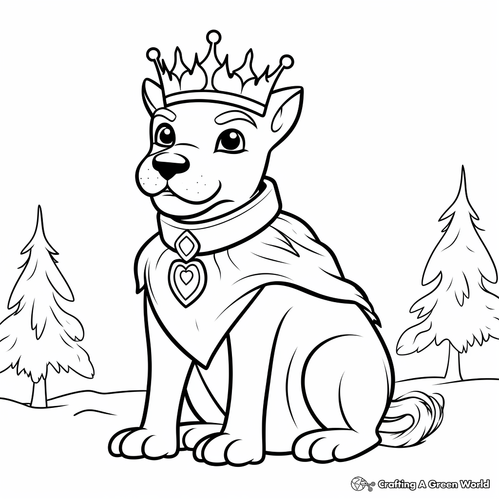 King of Winter: The Kingfisher Coloring Pages 3