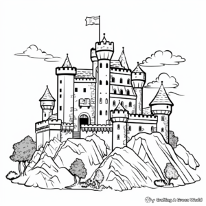 Kingdoms and Castles: Medieval Theme Coloring Pages 3