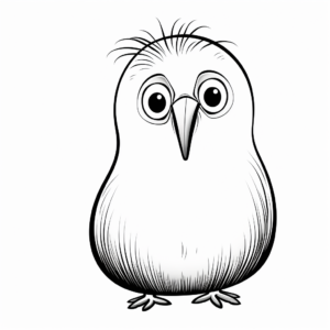 Kiwi Bird Coloring Pages 4