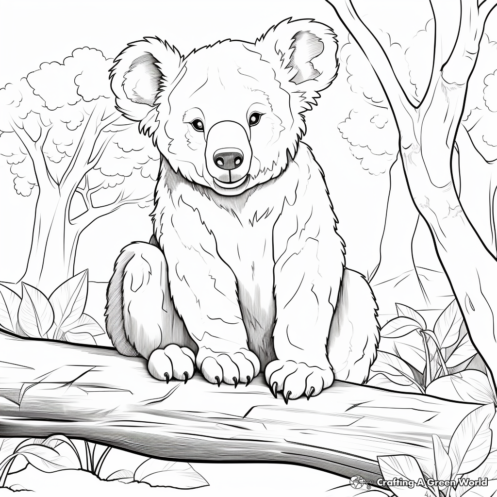 Koala Bear Coloring Pages: Australia's Native 2