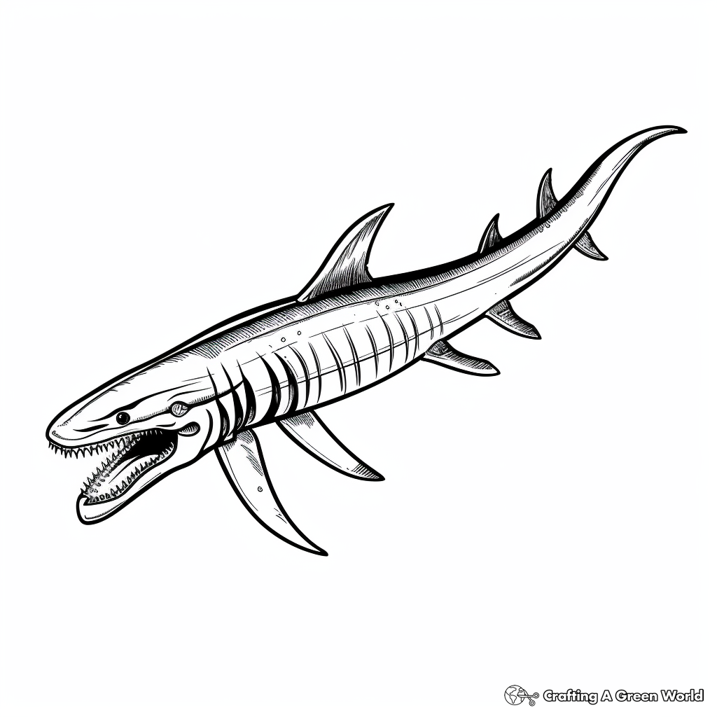 Kronosaurus Anatomy Coloring Pages for Educational Purposes 3
