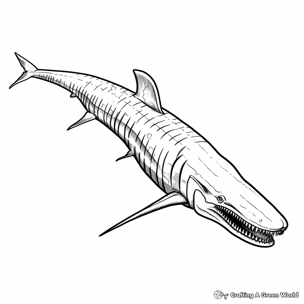 Kronosaurus Anatomy Coloring Pages for Educational Purposes 4