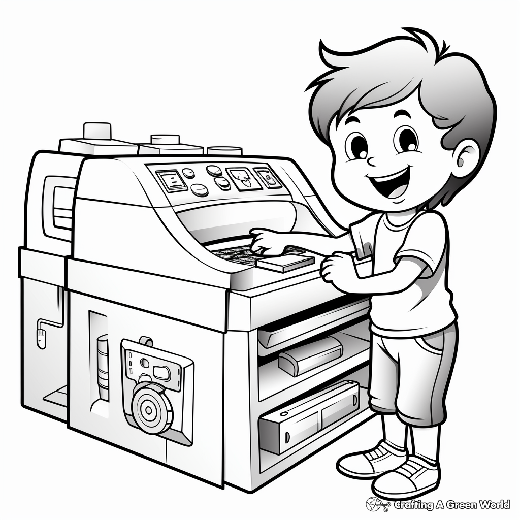 Large Commercial Printer Coloring Pages 3