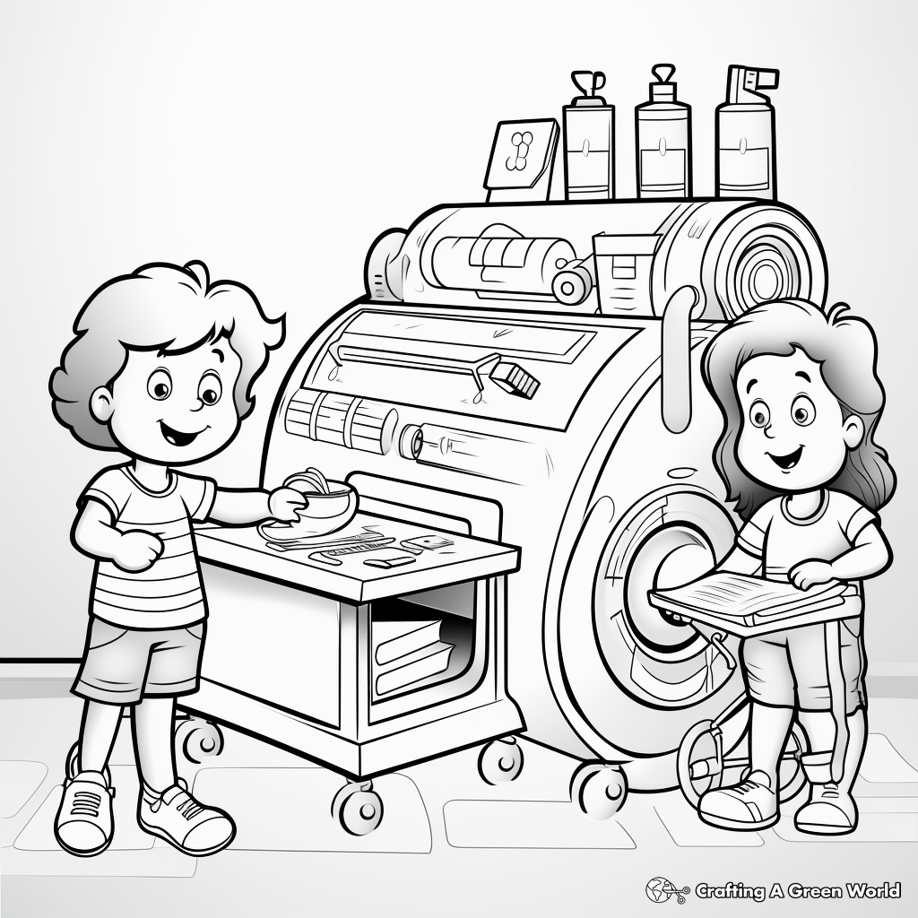 Large Format Printer Coloring Pages 1