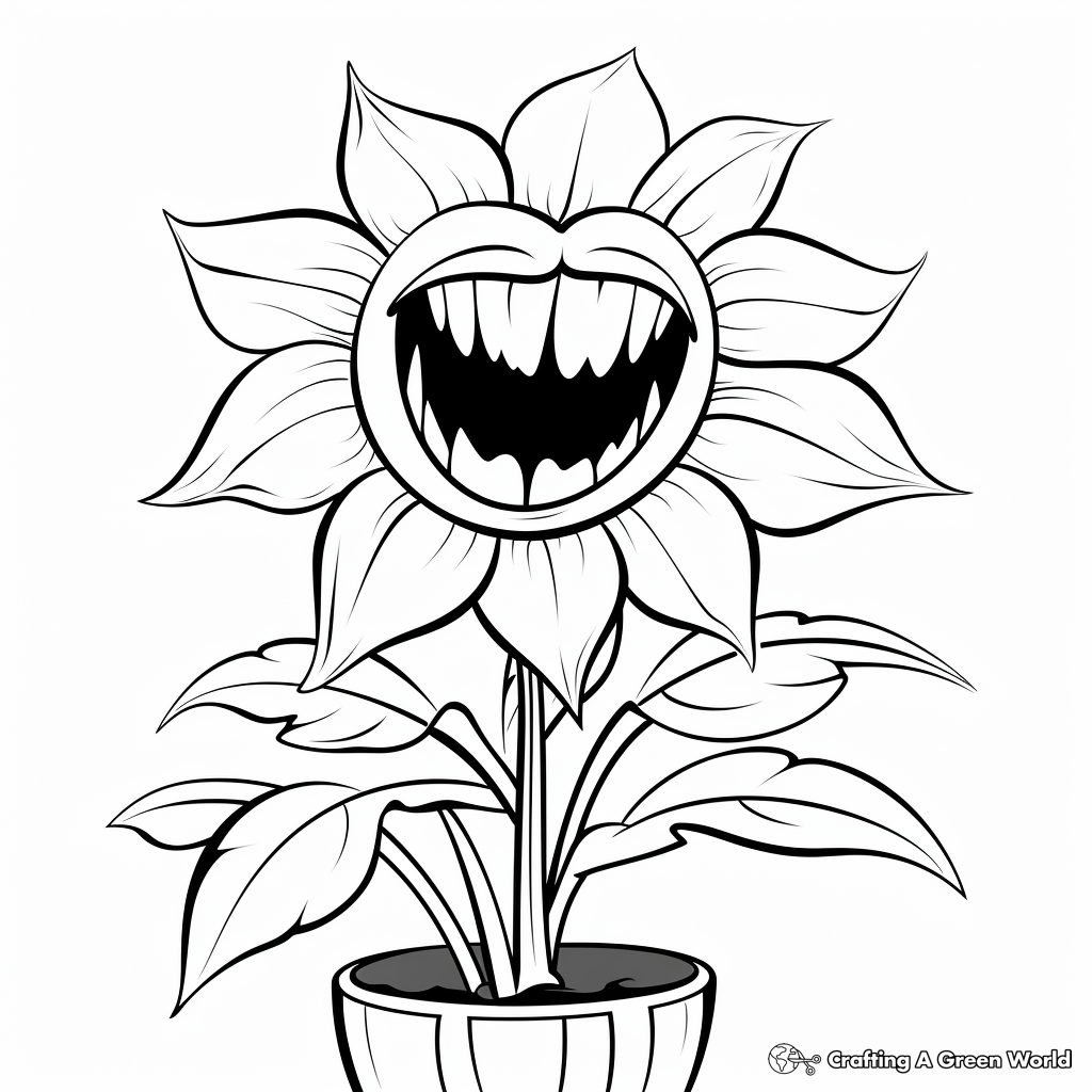 Laughing Daffodils Flower Coloring Pages 2