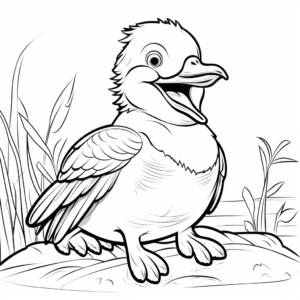 Laughing Kookaburra Coloring Pages 2