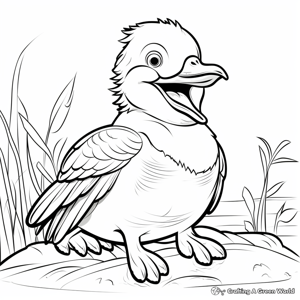 Laughing Kookaburra Coloring Pages 2