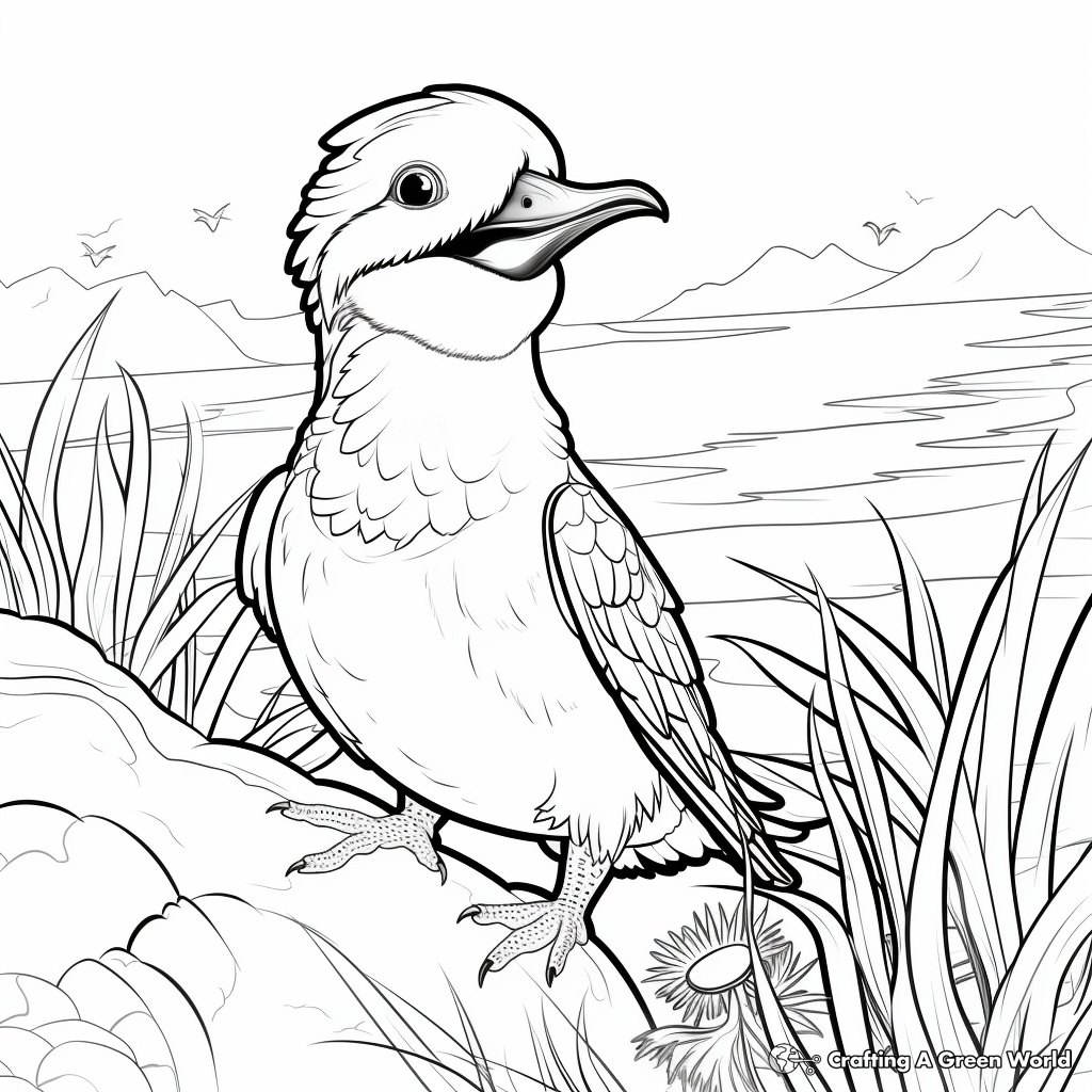 Laughing Kookaburra Coloring Pages 3