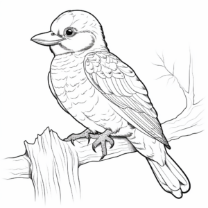 Laughing Kookaburra Coloring Pages 4