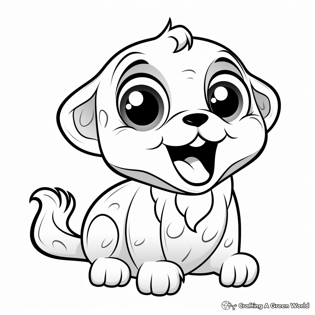 Laughing Seal with Big Eyes Coloring Pages 3
