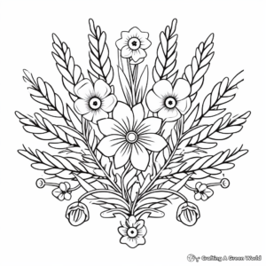 Lavender Mandala Coloring Sheets for Relaxation 1