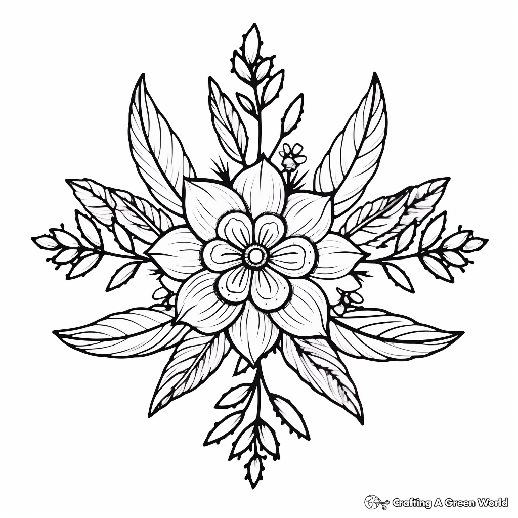 Lavender Mandala Coloring Sheets for Relaxation 2