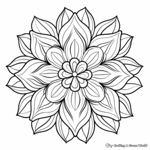 Lavish Floral Mandala Coloring Pages 3