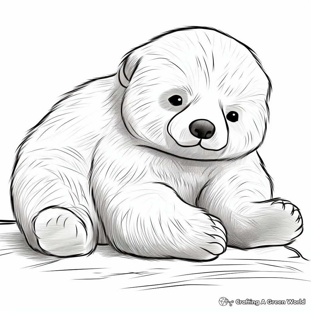 Lazy Baby Sloth Coloring Pages 3