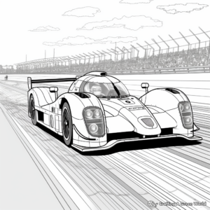 Le Mans Prototype Car Coloring Pages for Fans 2