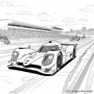 Le Mans Prototype Car Coloring Pages for Fans 4