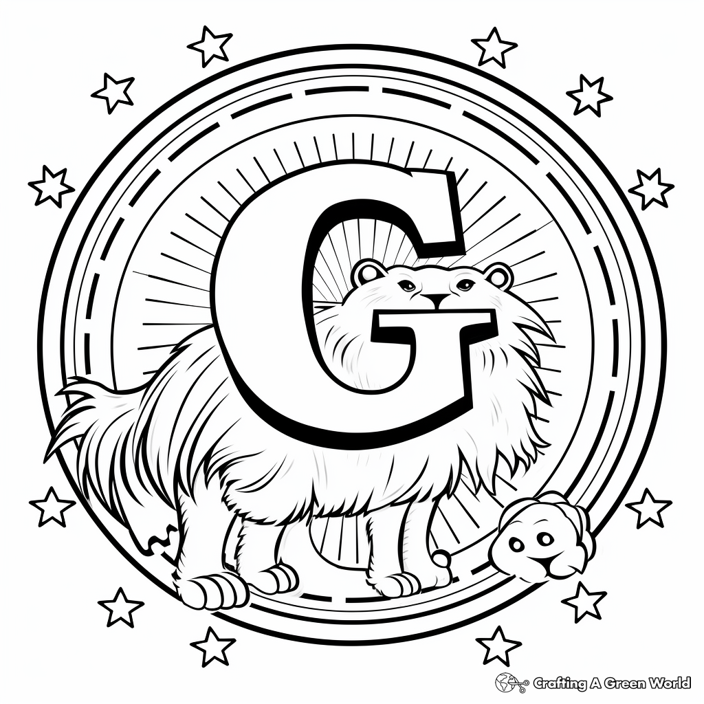 Learn and Color: Uppercase Letter G Coloring Sheets 2