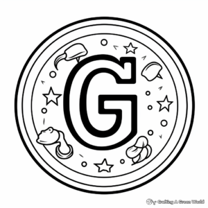 Learn and Color: Uppercase Letter G Coloring Sheets 3
