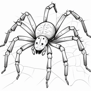 Learning Adaptations with Spider Web Construction Coloring Pages 3