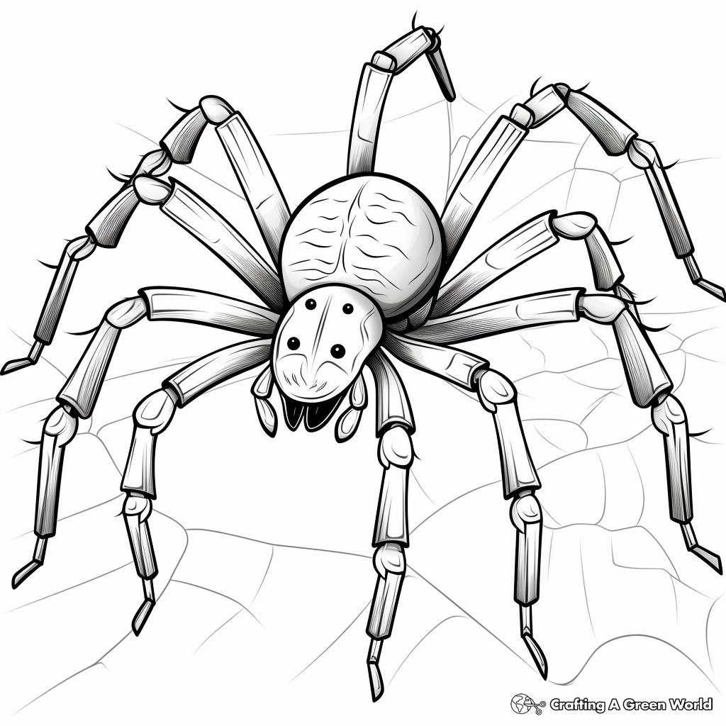 Learning Adaptations with Spider Web Construction Coloring Pages 3