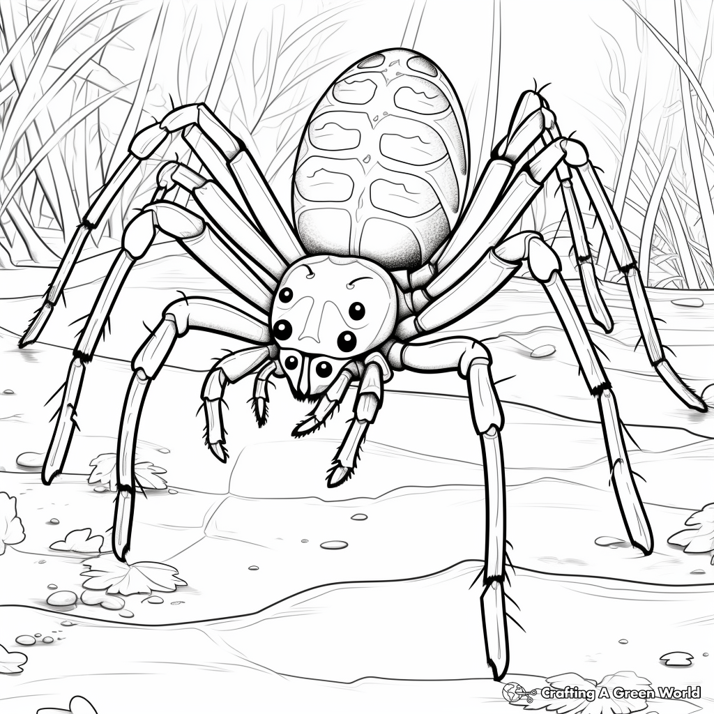 Learning Adaptations with Spider Web Construction Coloring Pages 4