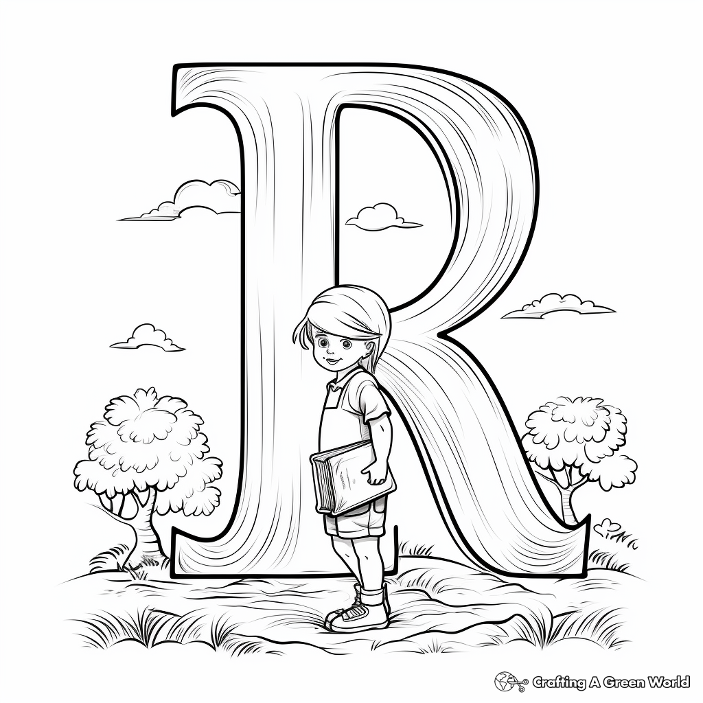 Learning English Alphabets Coloring Pages for Kids 1