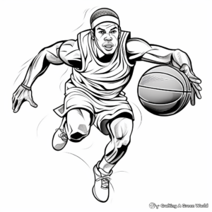 Legendary Basketball Stars Coloring Pages 4