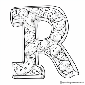 Letter Cookies: Alphabetical Coloring Pages 3