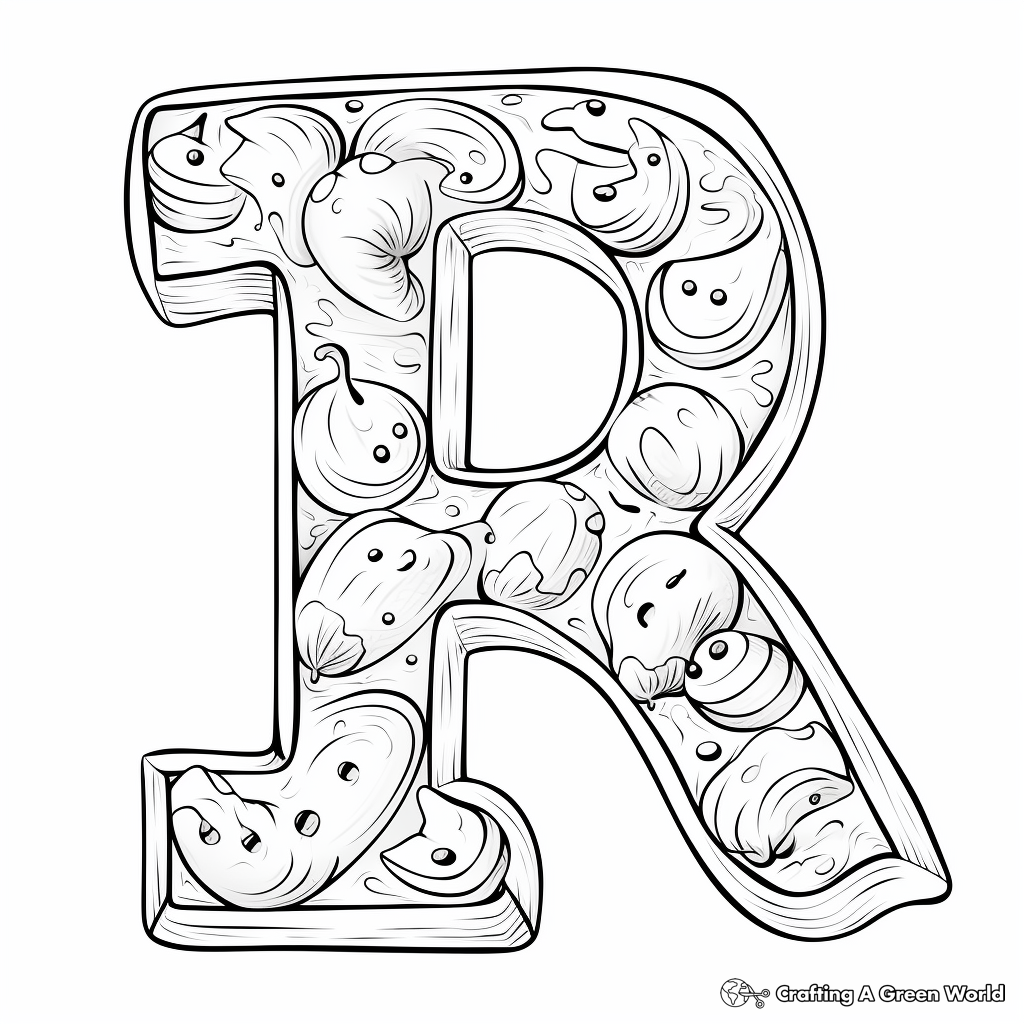 Letter Cookies: Alphabetical Coloring Pages 3