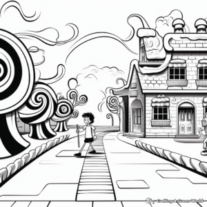Licorice Twist Pathway Coloring Pages 2