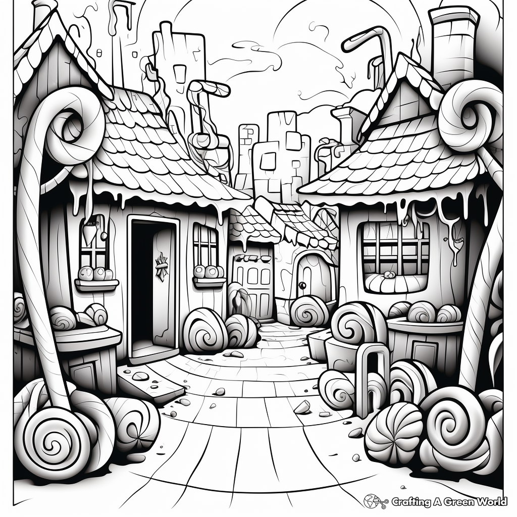 Licorice Twist Pathway Coloring Pages 4