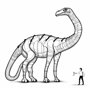 Life-Size Apatosaurus Coloring Pages for Big Projects 1