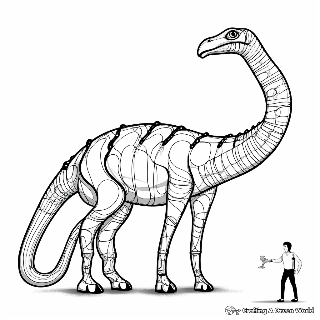 Life-Size Apatosaurus Coloring Pages for Big Projects 1