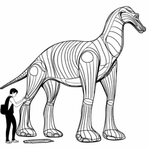 Life-Size Apatosaurus Coloring Pages for Big Projects 2