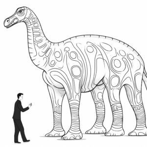 Life-Size Apatosaurus Coloring Pages for Big Projects 3