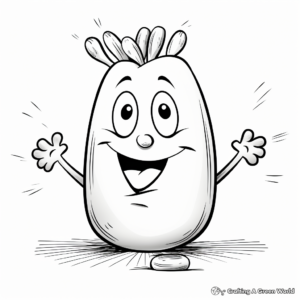 Lima Beans (Butter Beans) Coloring Pages 2