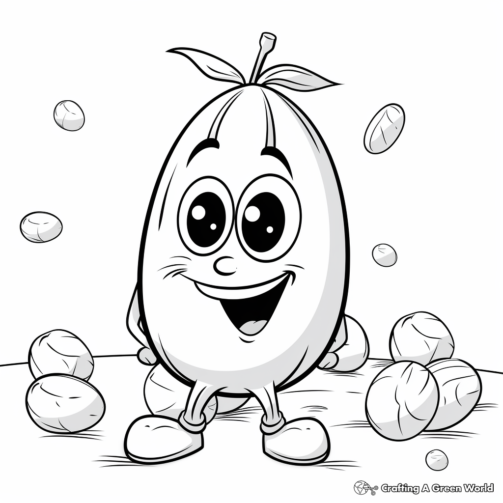 Lima Beans (Butter Beans) Coloring Pages 3