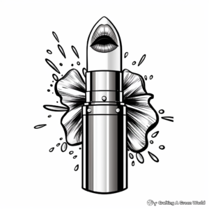 Limited Edition Holiday Lipstick Collection Coloring Pages 1