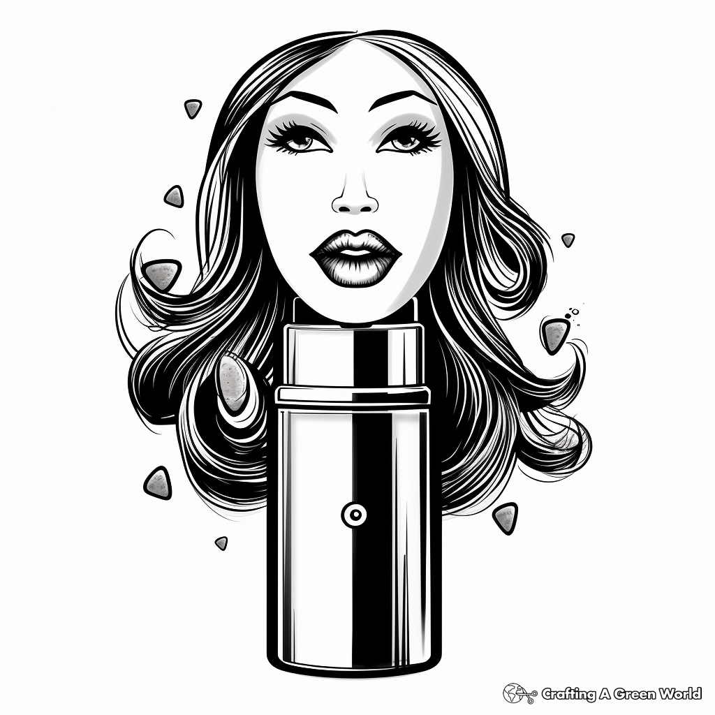 Limited Edition Holiday Lipstick Collection Coloring Pages 3