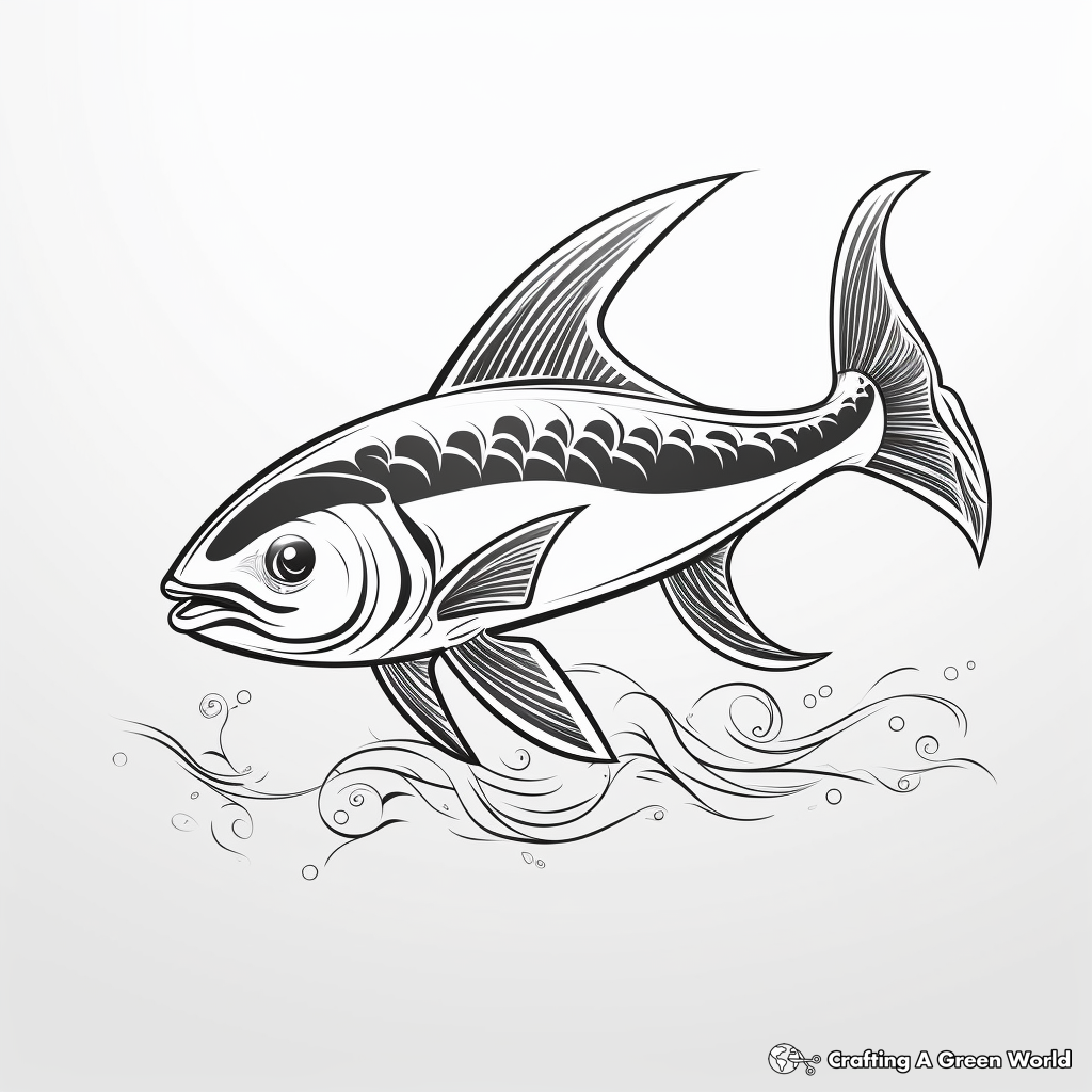 Lively Leedsichthys Coloring Pages 2