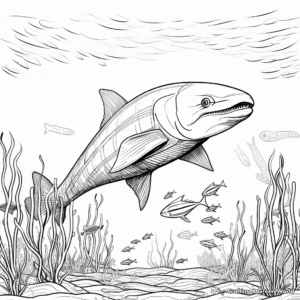 Lively Leedsichthys Coloring Pages 3