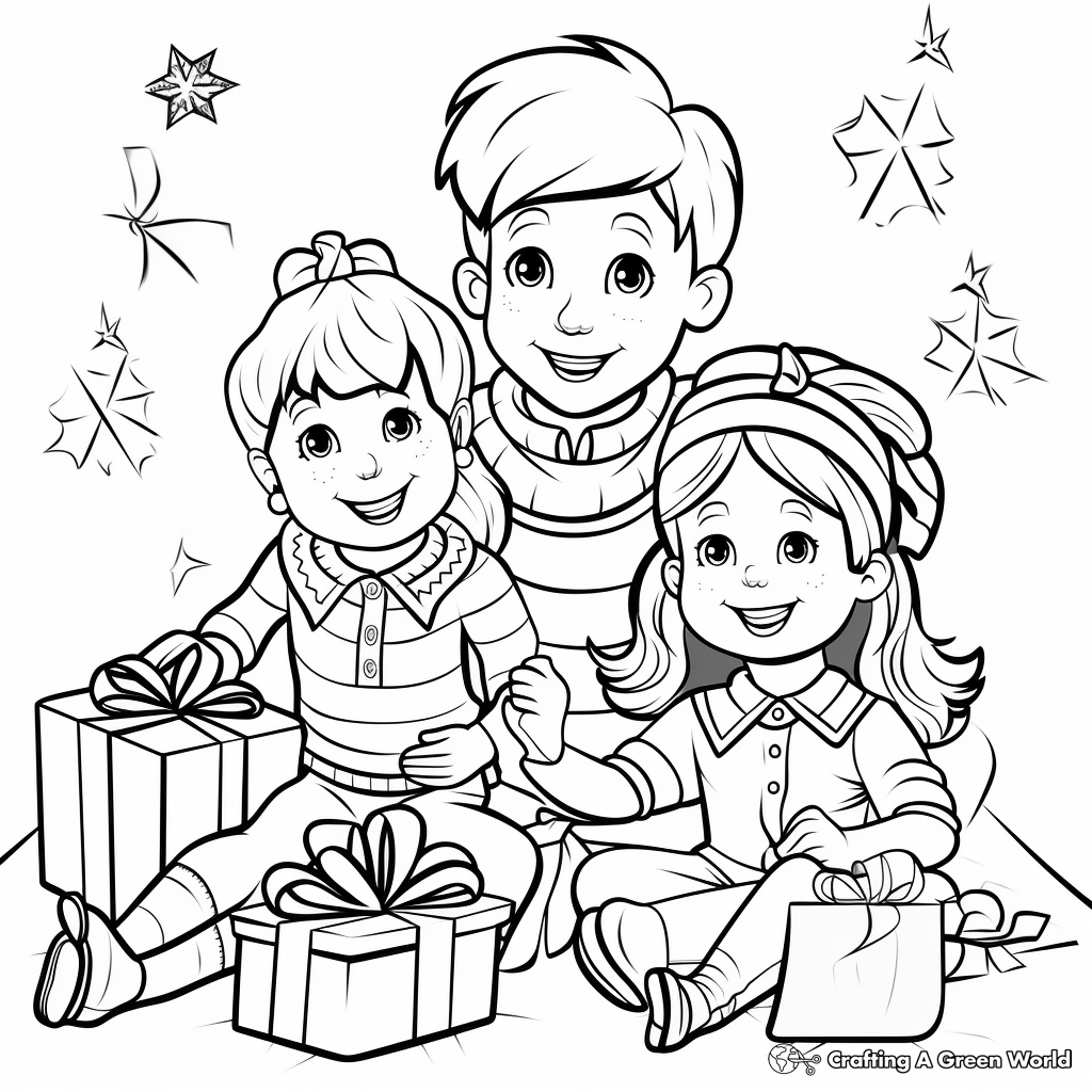 Lively New Year Coloring Pages 4