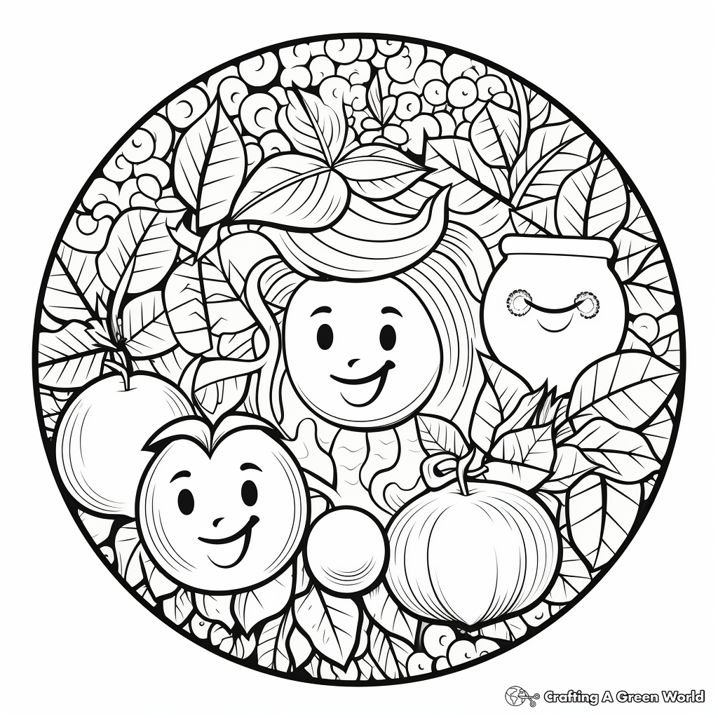 Living 'Peace' Fruit of the Spirit Coloring Pages 4