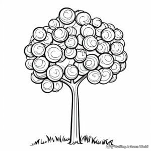 Lollipop Tree Coloring Pages 2