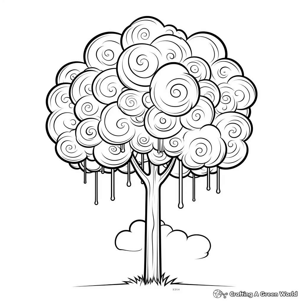 Lollipop Tree Coloring Pages 4