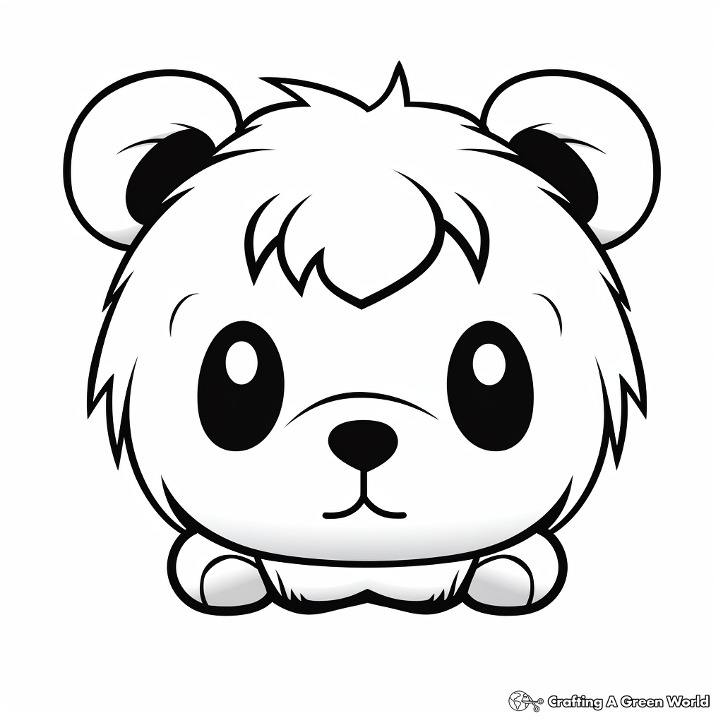 Lonely Teddy Bear Face Coloring Pages 3