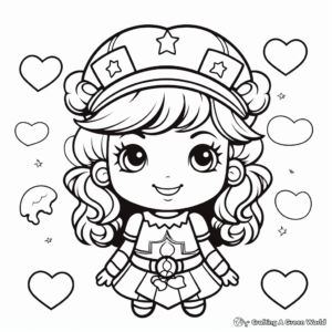 Lovely Heart Coloring Pages 2